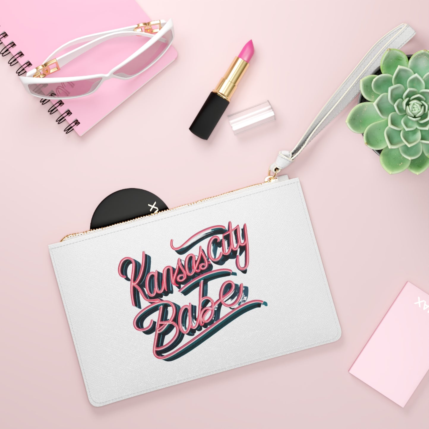 Neon Kansas City Clutch Bag