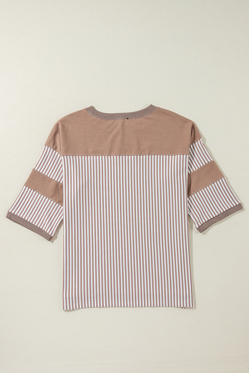 Phalaenopsis Striped Patchwork Oversized Tee
