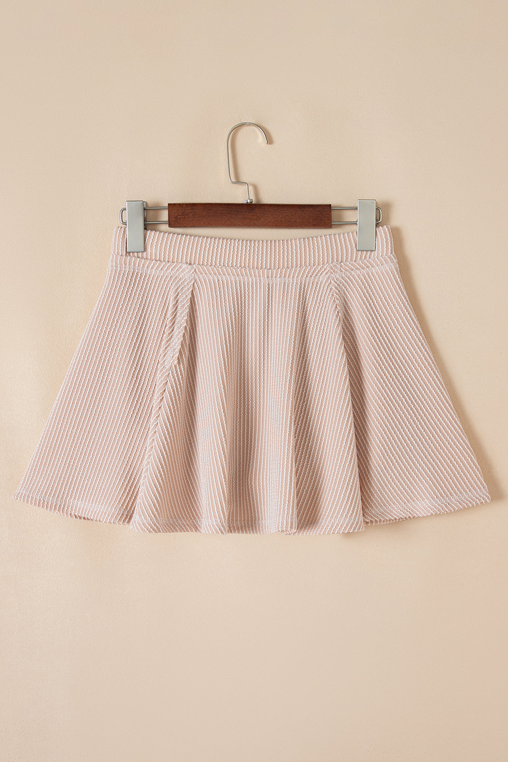 Dark Grey Corded Bishop Sleeve Pullover and Ruffle Mini Skirt Set