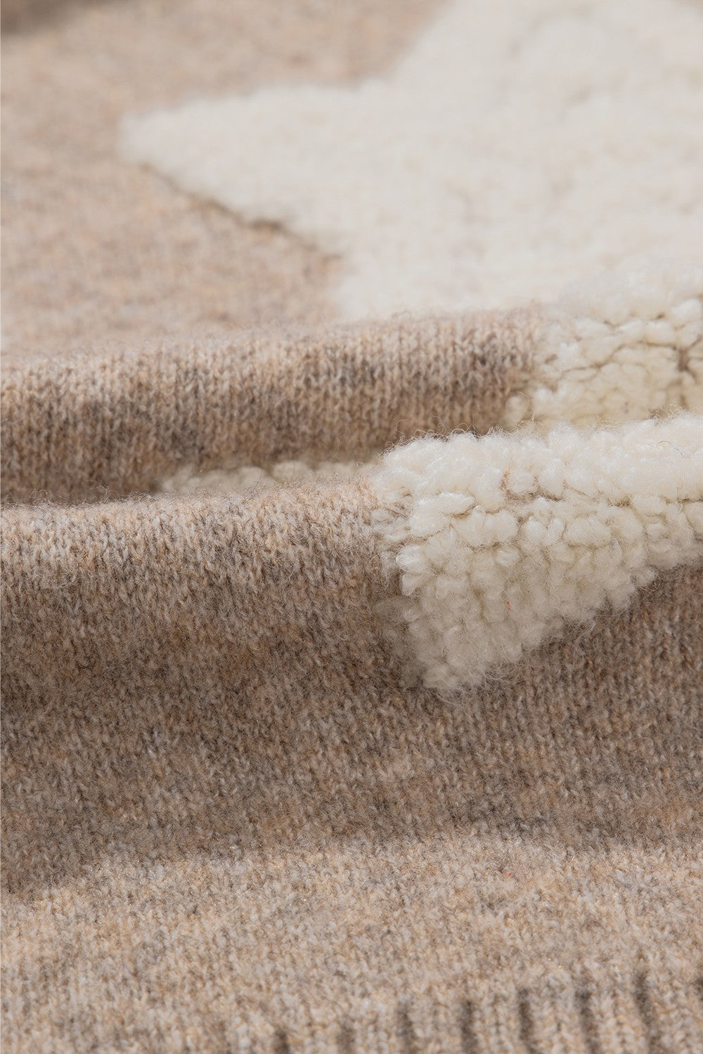 Star Beige Button Up Long Sleeve Cardigan