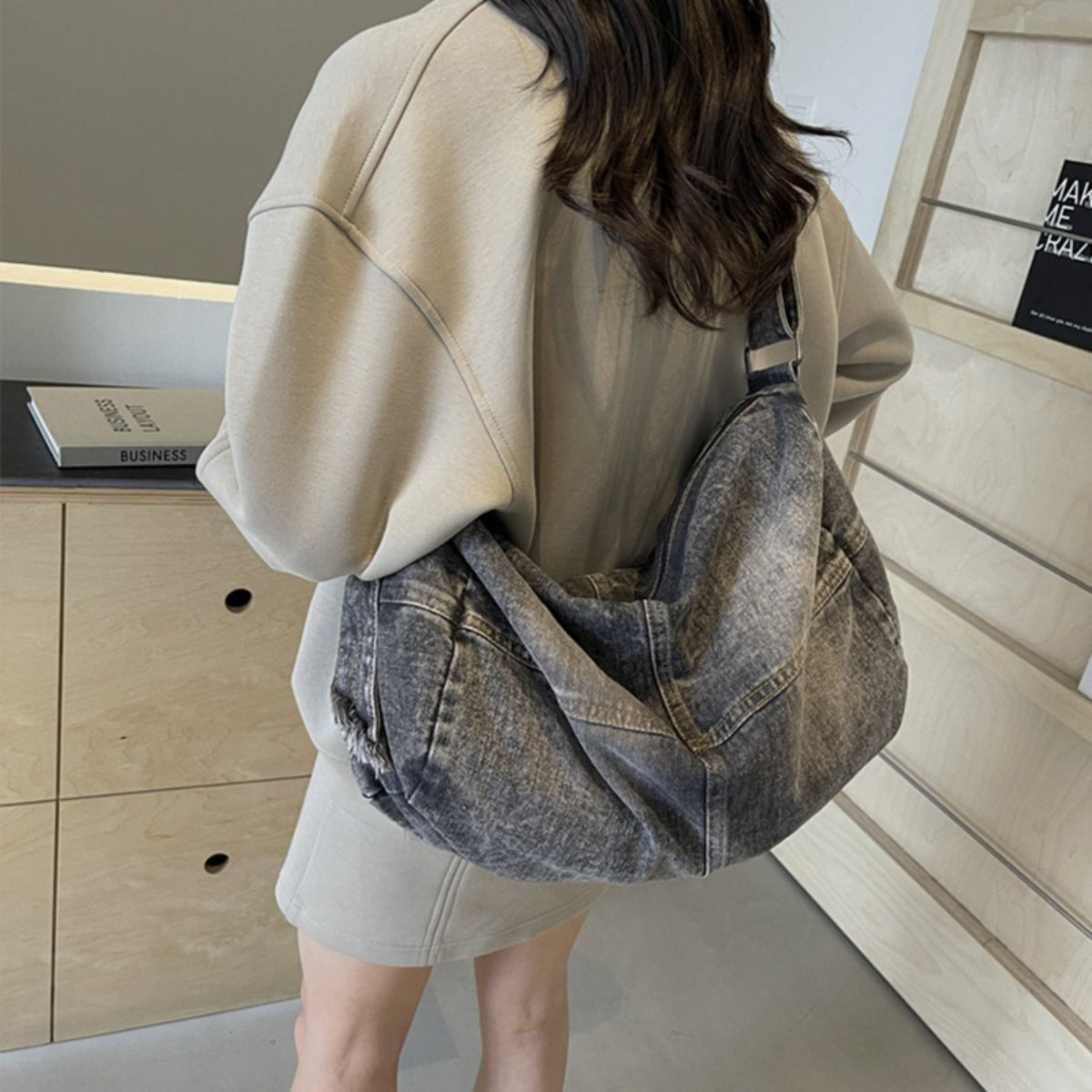 Denim Tote Bag