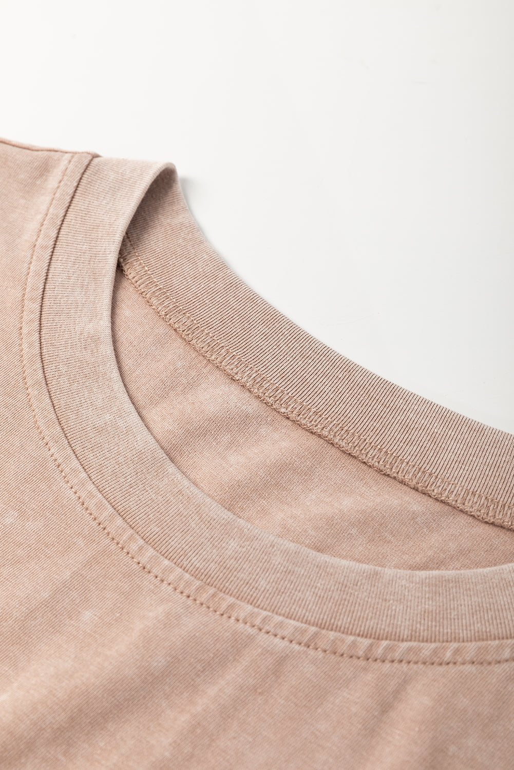 Light Pink Mineral Wash Sleeveless Top and Split Skort Set