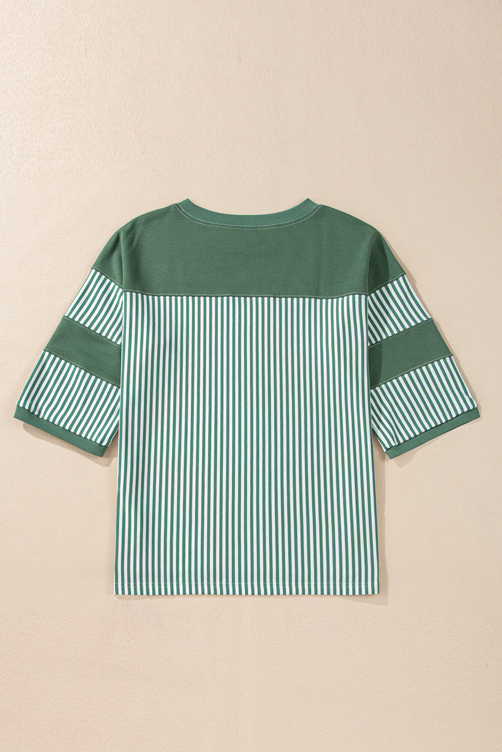 Phalaenopsis Striped Patchwork Oversized Tee