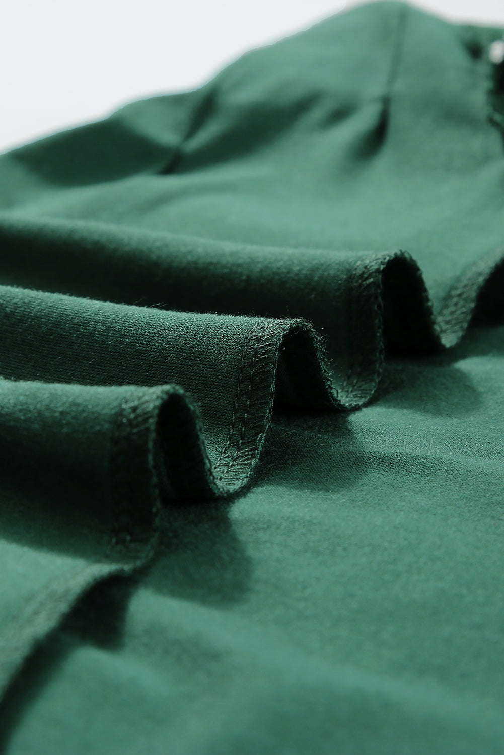 Black Seamed Detail Contrast Lace Raglan Sleeve Tee