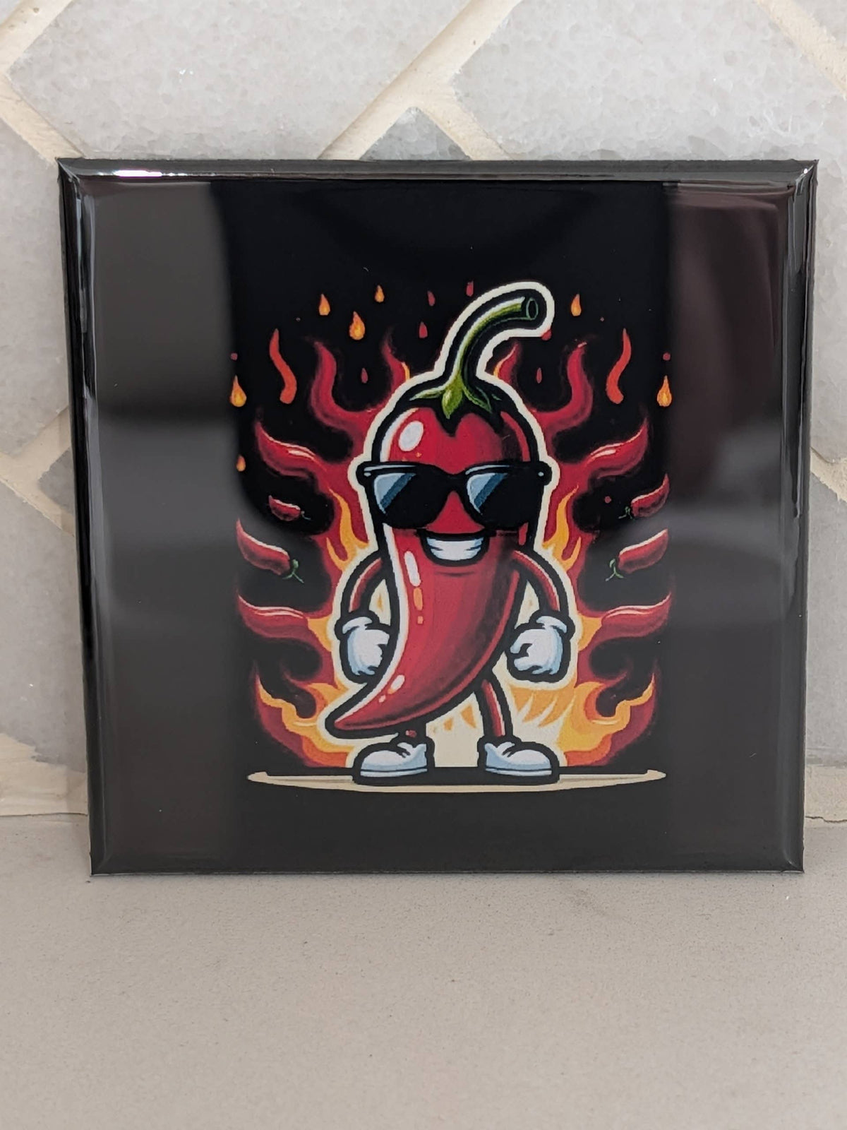 Spicy Pepper Fridge Locker Magnet