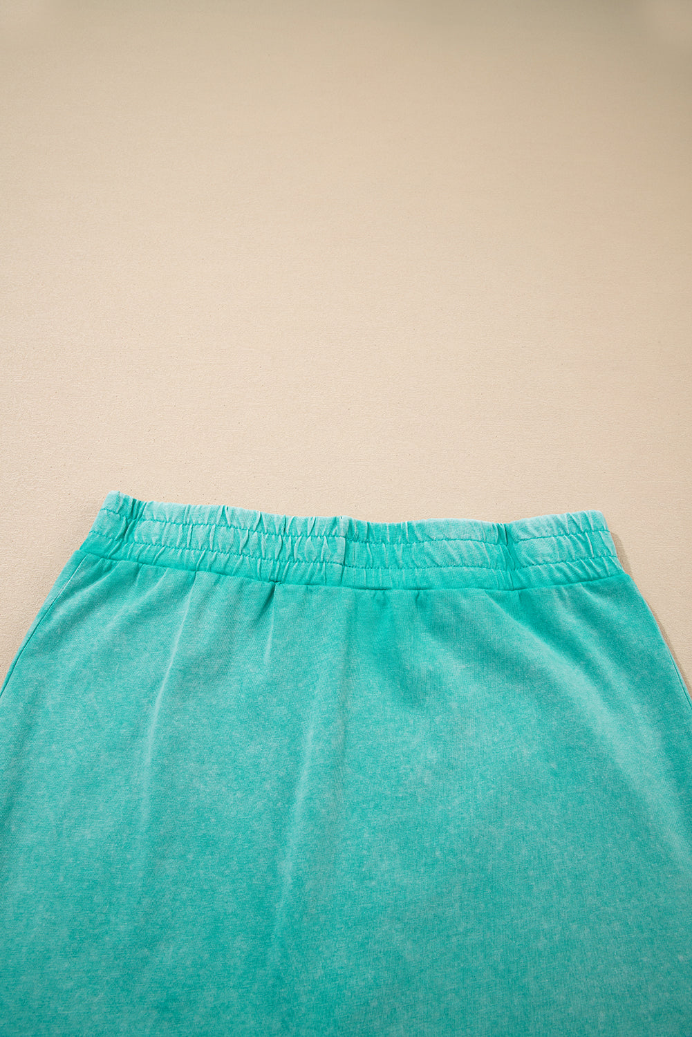 Light Pink Mineral Wash Sleeveless Top and Split Skort Set