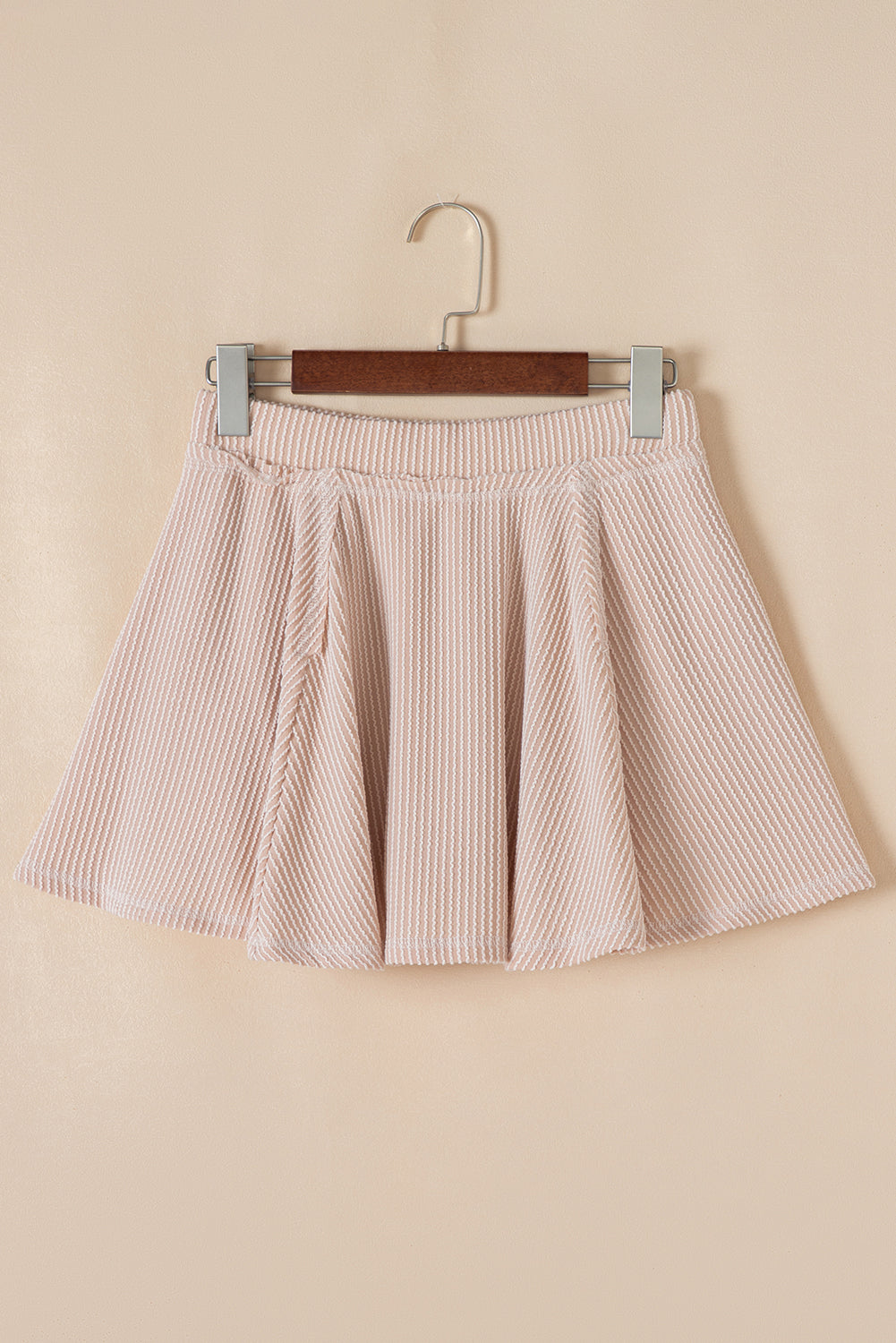 Dark Grey Corded Bishop Sleeve Pullover and Ruffle Mini Skirt Set