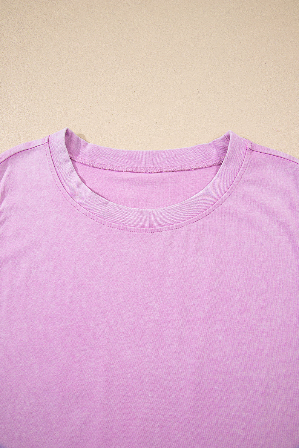 Light Pink Mineral Wash Sleeveless Top and Split Skort Set