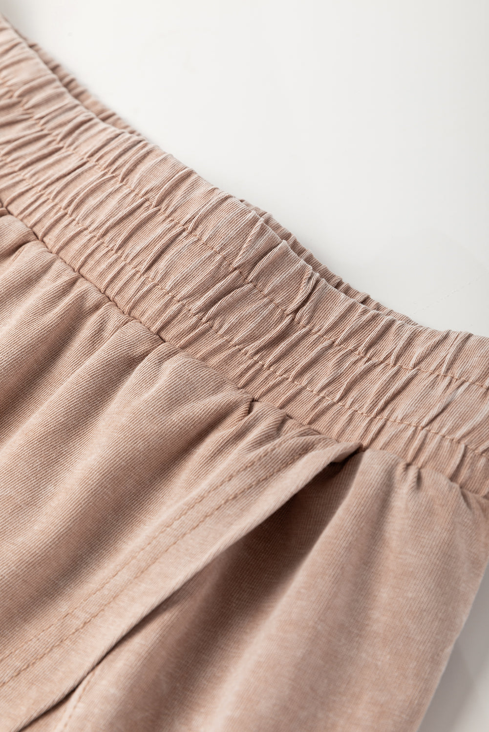 Light Pink Mineral Wash Sleeveless Top and Split Skort Set