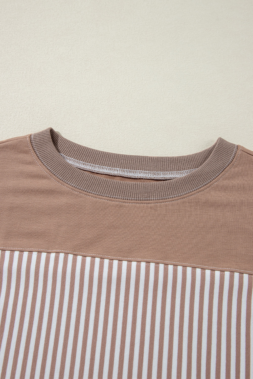 Phalaenopsis Striped Patchwork Oversized Tee
