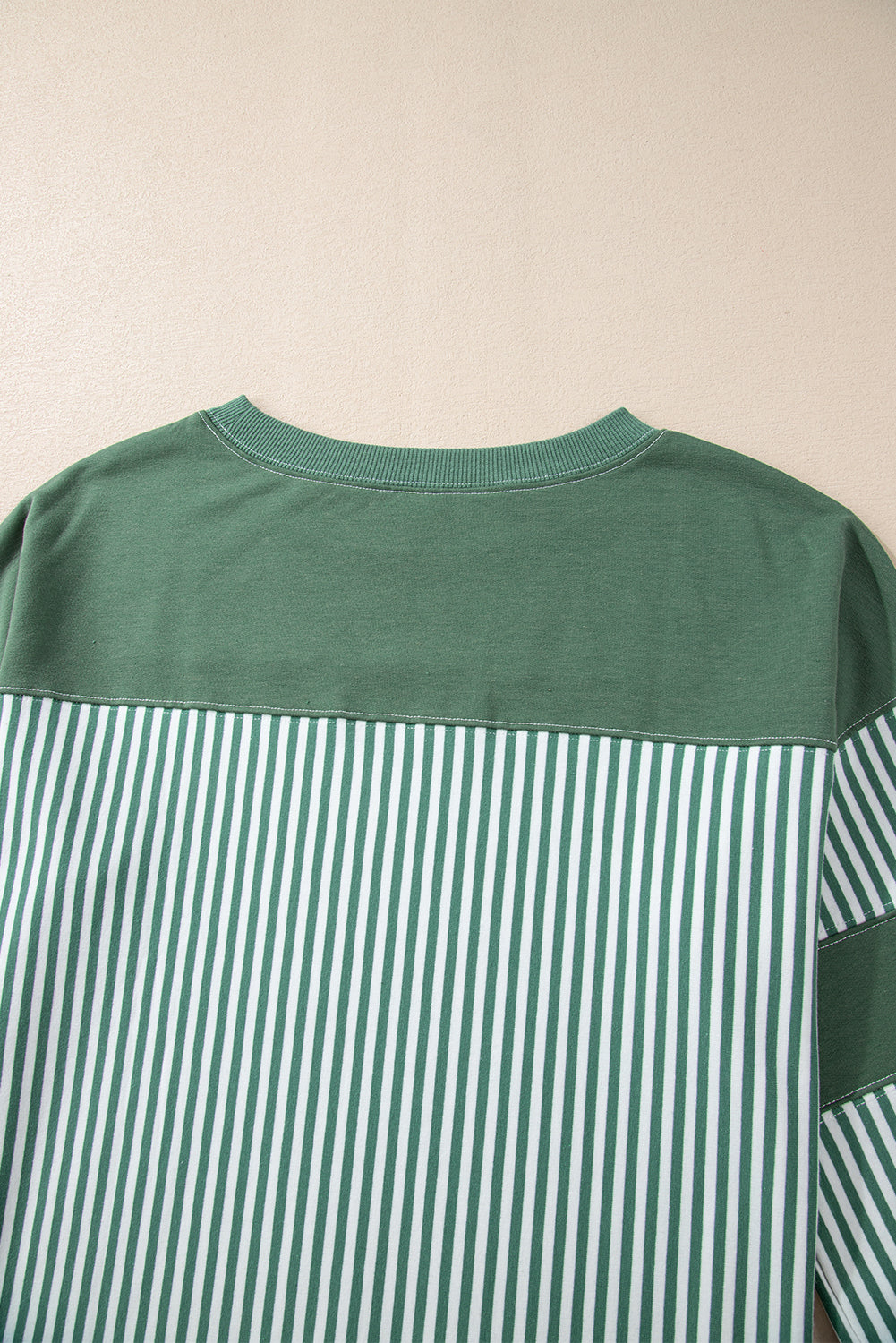 Phalaenopsis Striped Patchwork Oversized Tee