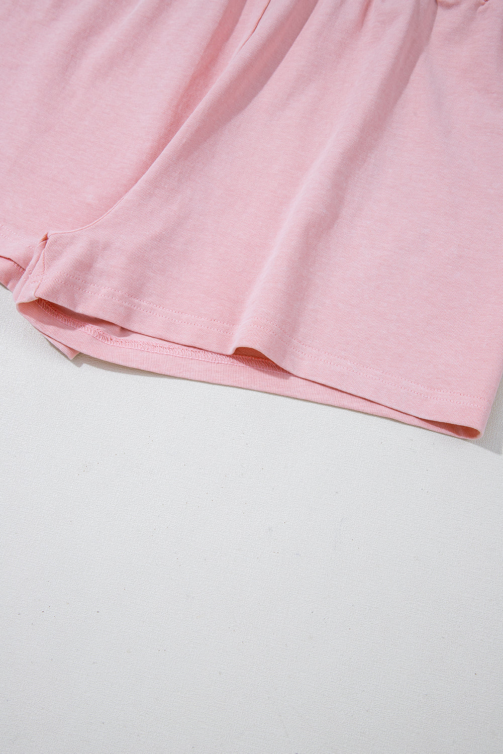 Light Pink Mineral Wash Sleeveless Top and Split Skort Set