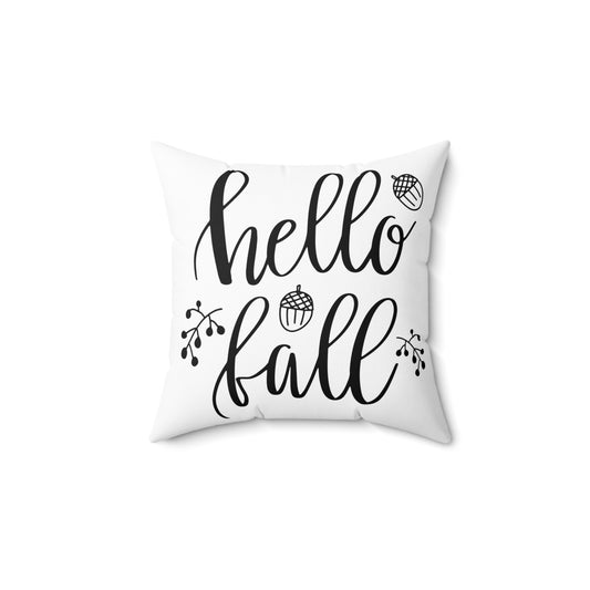 Hello Fall Square Accent Pillow