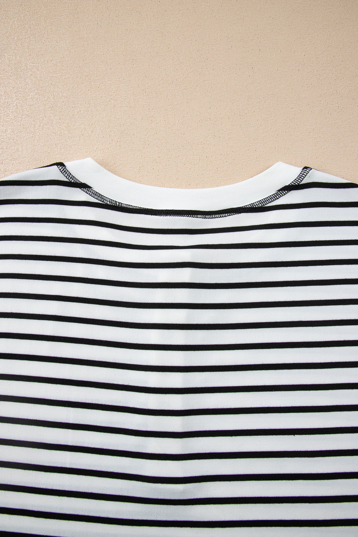 Black Stripe Half Buttons Top and Shorts Set