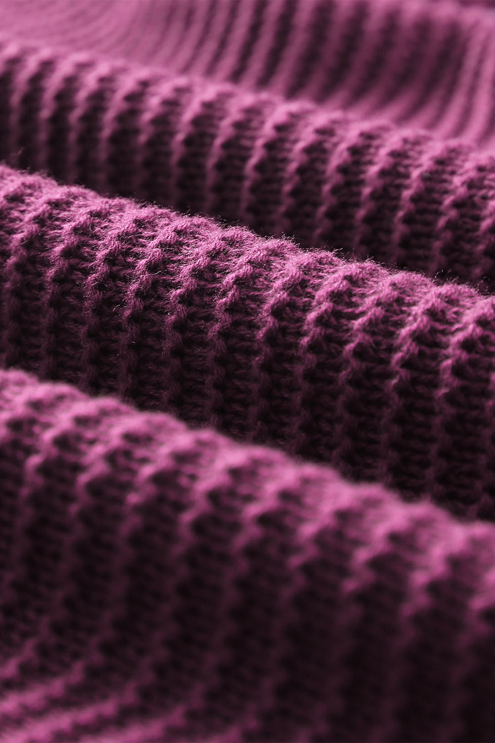 A Purple Split V Neck Pullover Hooded Sweater