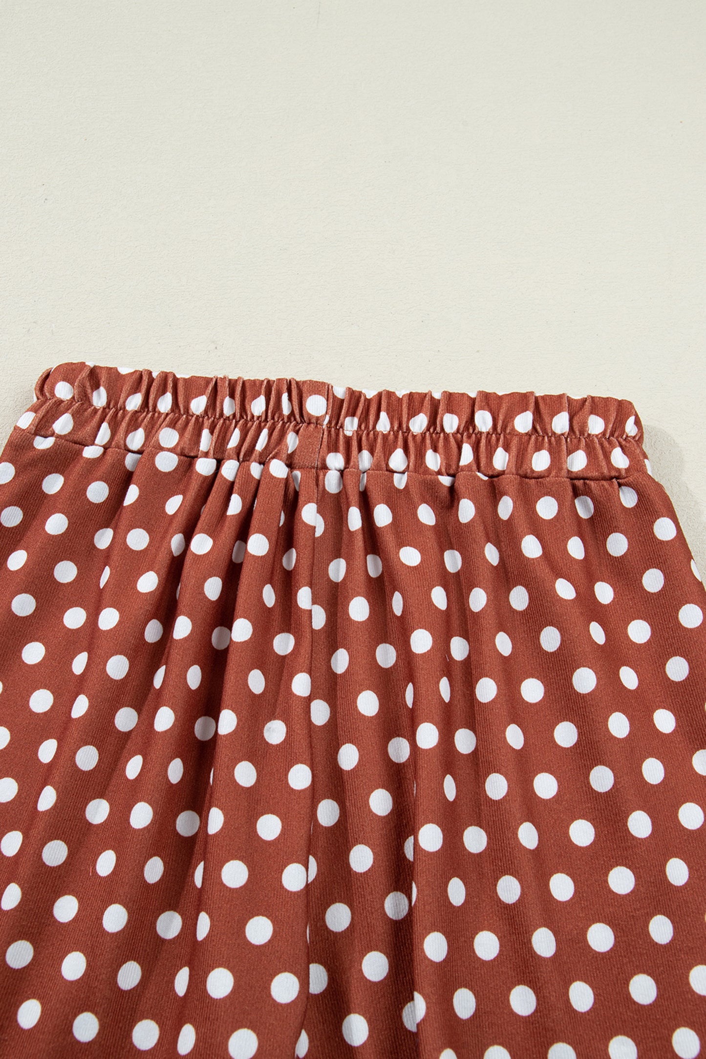 Purple Polka Dot Print Short Set