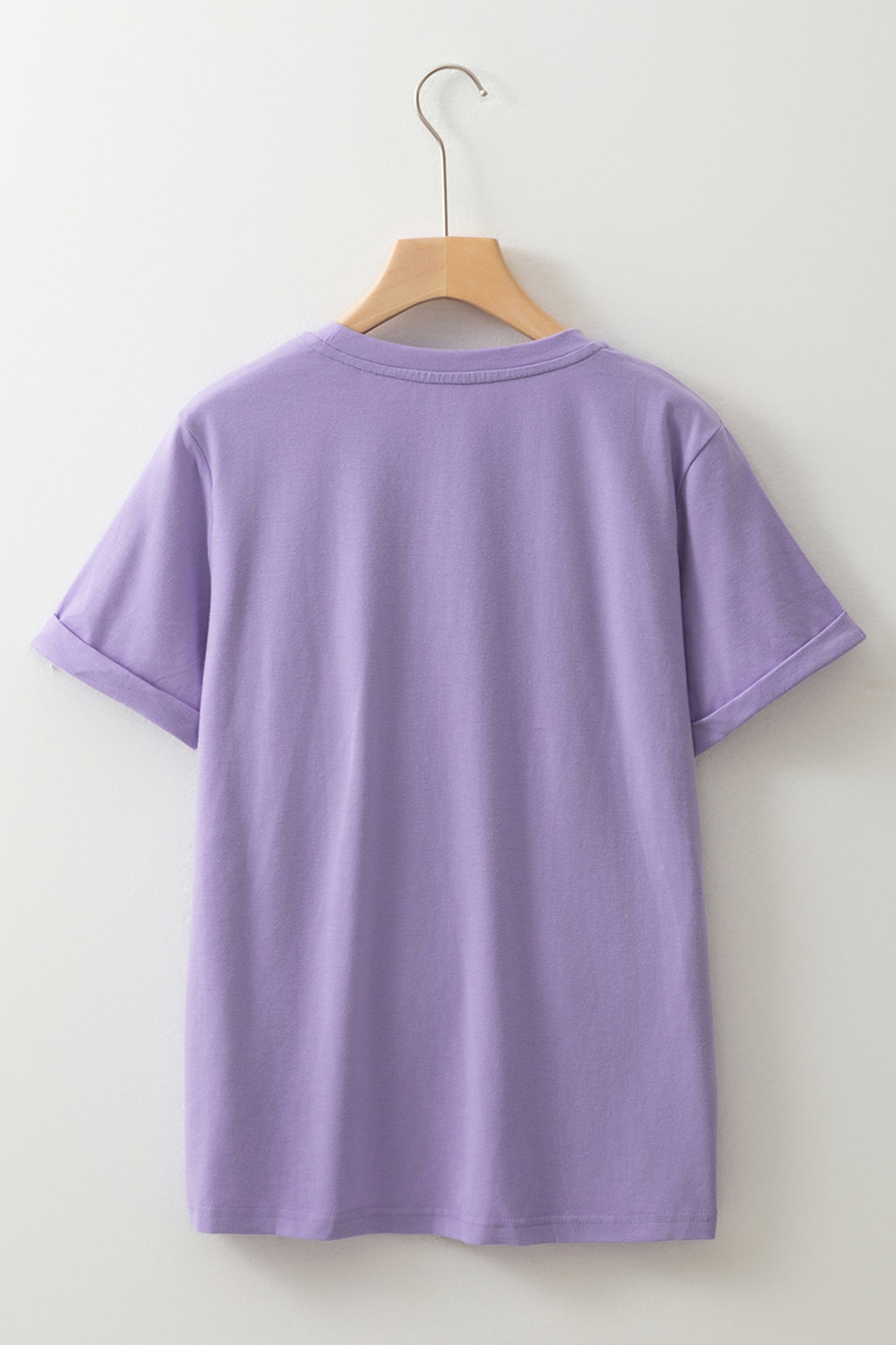 Wisteria Easter Floral Cross Christian Casual Tee