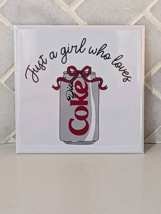 Loves Diet Soda Fridge Locker Magnet