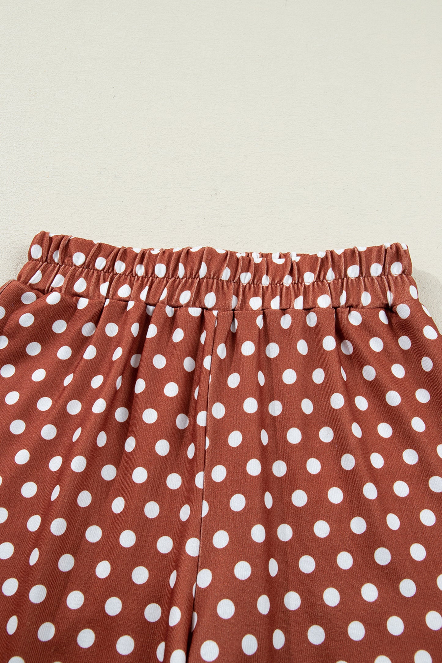 Purple Polka Dot Print Short Set