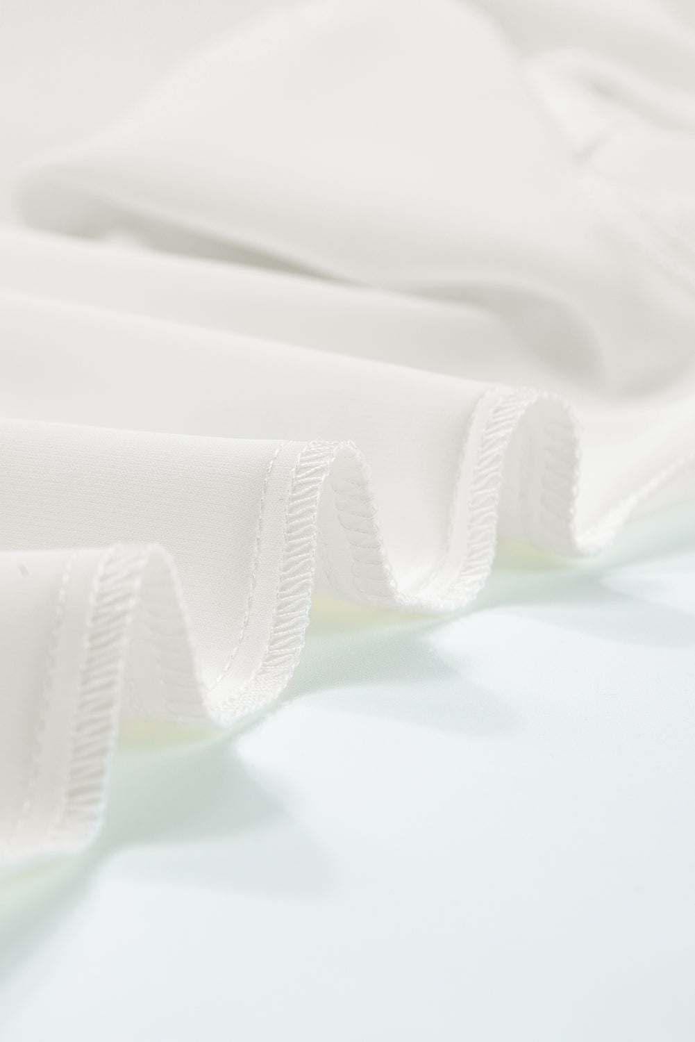 Black Button Notched Neck Petal Sleeve Blouse