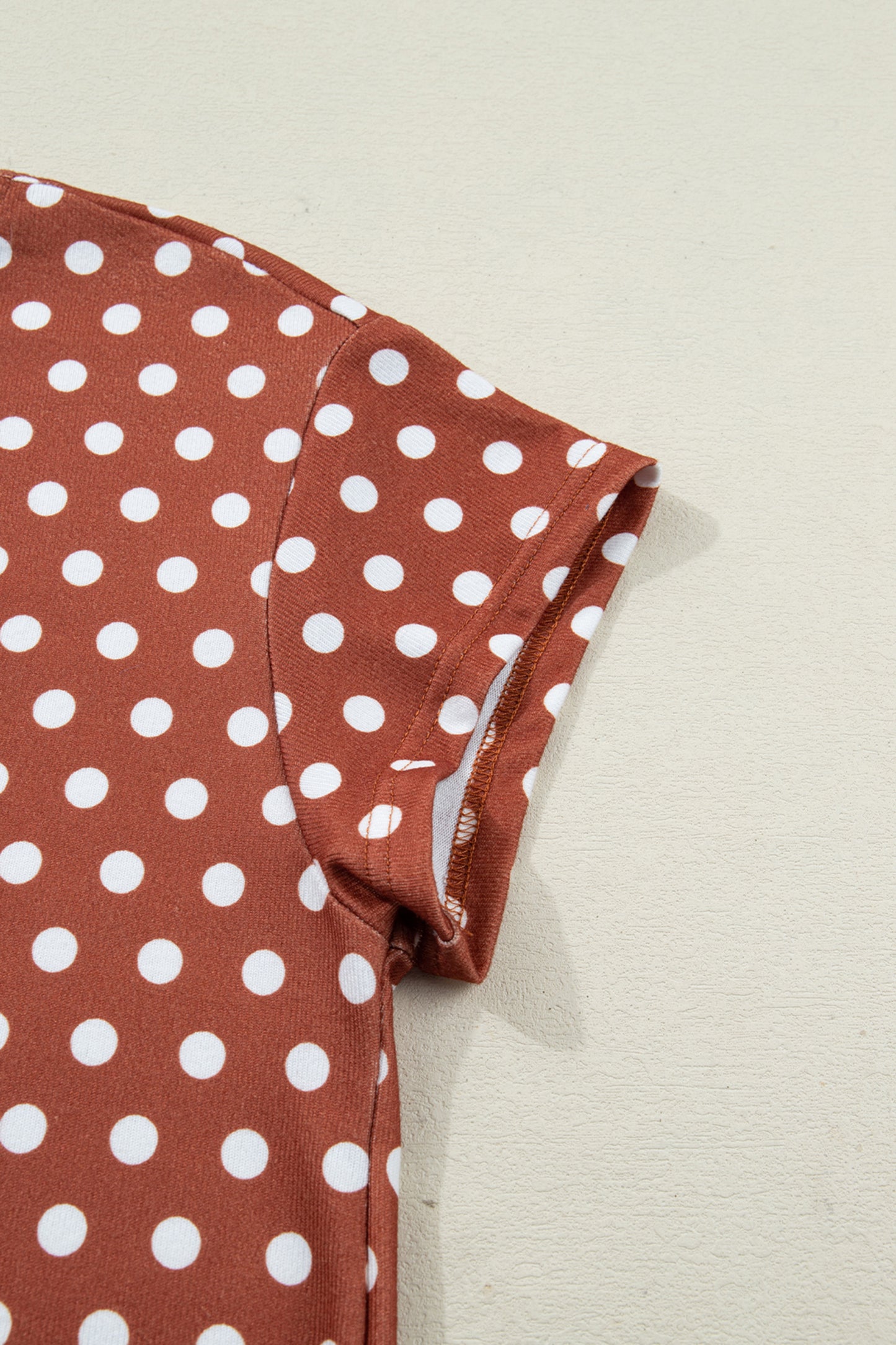 Purple Polka Dot Print Short Set