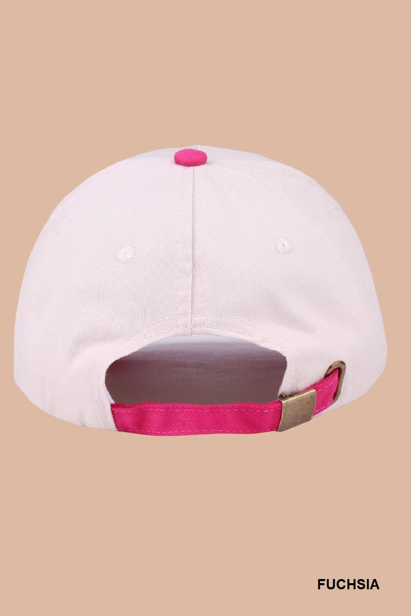 ,,,, Two Tone Canvas Cotton Cap