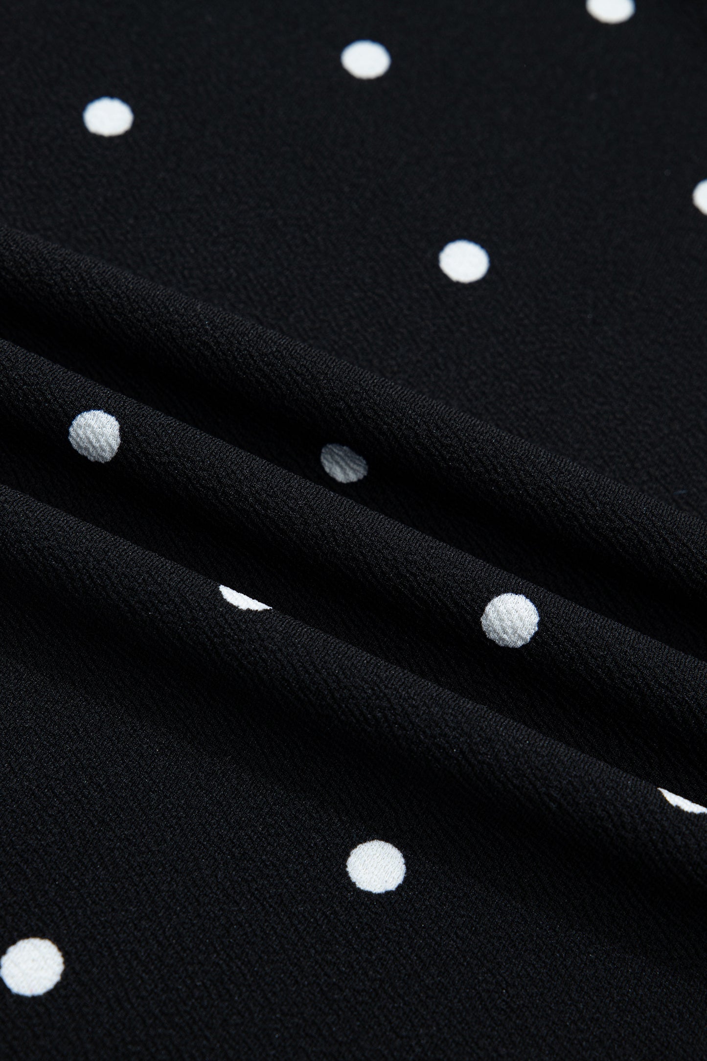 Black Plus Size Dotted Casual T Shirt